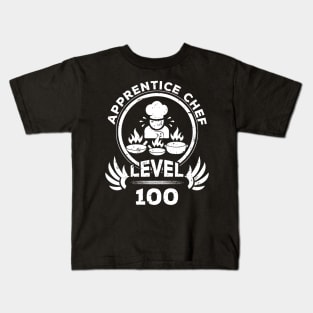 Level 100 Apprentice Chef Funny Cook Gift Kids T-Shirt